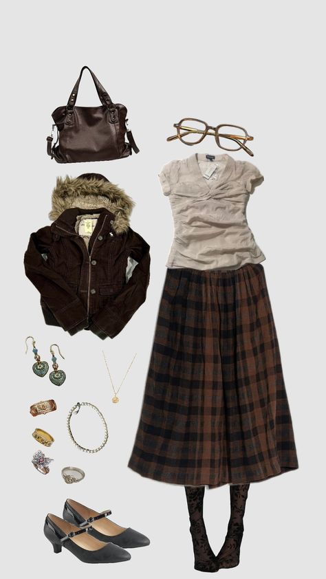 librarian outfit Librarian Clothes, Librarian Outfit, Librarian Aesthetic, Eclectic Outfits, Librarian Style, Cottagecore Outfit, Aesthetic Dress, Outfit Plan, Prom Dress Inspiration