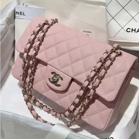 Chanel bag women handbag pink color Chanel Handbags Pink, Chanel Aesthetic, Handbags Pink, Women Handbag, Bag Women, Chanel Handbags, Chanel Bag, Pink Color, Bags Women