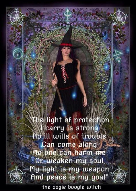 The light of protection I carry is strong Wiccan Beliefs, Witches Garden, Shaman Woman, Prayer Garden, Which Witch, Witch Quotes, Witch Garden, Healing Spells, Wiccan Witch