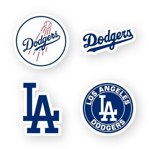 Show off your love for your favorite Los Angeles Dodgers MLB team with these stickersdecals! This vinyl decal works great for vehicles, bikes, helmets, skateboards, banners, glass, and metal surfaces.Apply on windows, cars, laptops, notebooks, helmets, mailboxes, cornhole boards and more. They can be applied to just about anything and make a perfect gift idea for any fan! Stickers are an easy way to cover up minor scratches or dings on your laptop, tablet, smartphone or any electronic device. Th Dodger Logo, Mlb Stickers, Dodgers Cake, La Dodgers Logo, Baseball Stickers, Dodgers Sign, Los Angeles Logo, Baseball Painting, Los Angeles Dodgers Logo