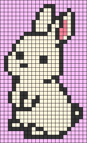 C2c Table Runner, Simple Crochet Grid Patterns, Crochet Tapestry Simple, Pixel Grid Crochet Aesthetic, Bunny Alpha Pattern, Rabbit Pixel Art, Pixel Grids Crochet, Bunny Pixel Art, Simple Tapestry Crochet