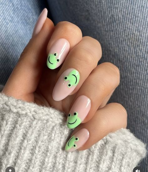 Frog Nails Designs, Frog Nails, Natural Nails Manicure, Idea Nail, Work Nails, Pink Nail Art, Nail Art Designs Diy, Nails Manicure, Pink Nail