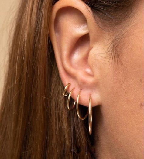 Gold Hoop Earring, Earring Stack, Huggie Earrings Silver, Small Gold Hoops, Tiny Hoop Earrings, Hoops Gold, Gold Filled Hoops, Mini Hoop Earrings, Delicate Earrings