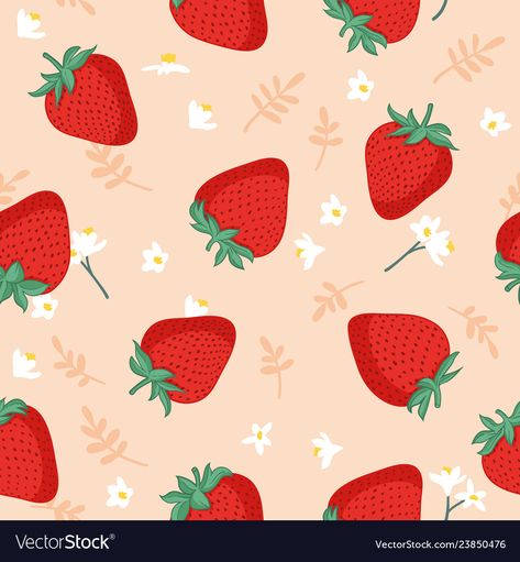 Strawberry Images, Strawberry Vector, Stylized Drawing, Strawberry Graphic, Strawberry Clipart, Strawberry Tattoo, Diy Notebook Cover, Strawberry Leaves, 귀여운 음식 그림