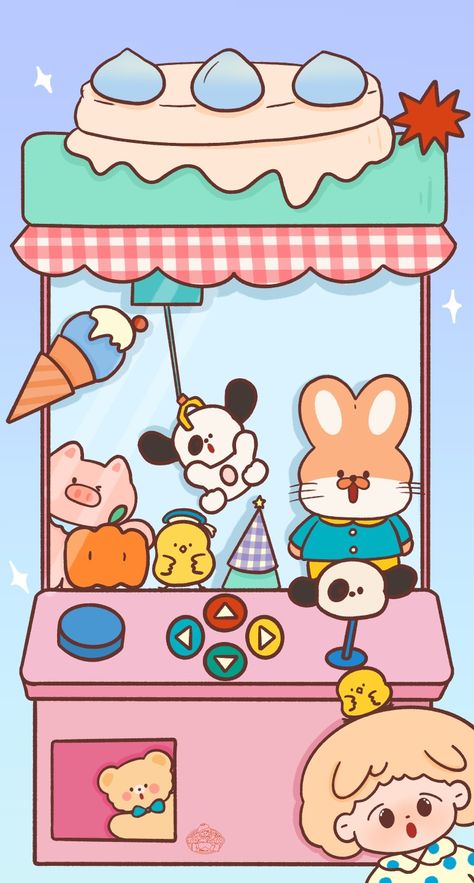 Nice Wallpaper, Crane Game, Brain Game, Shirt Inspiration, Animal Doodles, Claw Machine, Iphone Wallpaper Pattern, Hello Kitty Art, Iphone Background Wallpaper