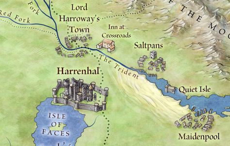 Harrenhal from the Official map of Westeros Game Of Thrones Map, Westeros Map, Got Map, Map Nursery, Science Gadgets, Fantasy Map Making, Physics Classroom, Game Of Thrones Books, Third Grade Science