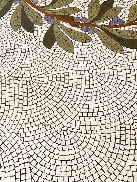 Lobby Reception Design, Mediterranean Mosaic Tile, Tuscan Tile, Gaudi Mosaic, Mediterranean Aesthetic, Paving Pattern, Wall Mosaic, Mosaic Tile Designs, Floral Mosaic