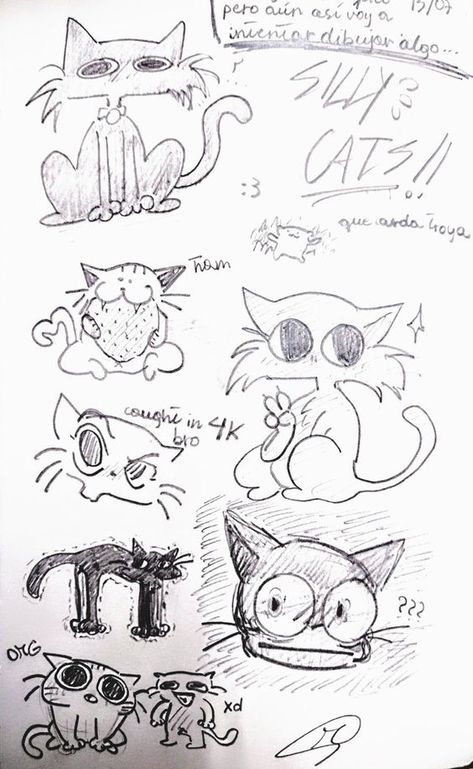 Cat Hand Drawing | Cat Drawing Wallpaper Doodle #doodle doodles #doodles drawing ideas #drawingideas 3.187 Cat Meme Doodles Art, Eepy Cat Drawing, Feral Silly Doodles, Silly Lil Doodles, Funky Doodles Drawings, Cute Silly Cat Drawing, Silly Kitty Doodle, Silly Cat Doodles Drawing, How To Draw Cats Cute