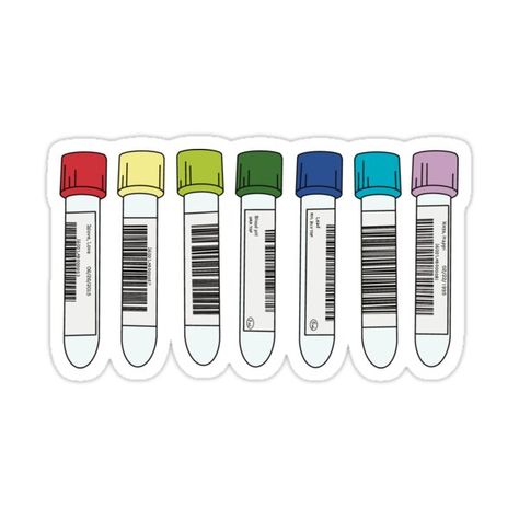 Decorate laptops, Hydro Flasks, cars and more with removable kiss-cut, vinyl decal stickers. Glossy, matte, and transparent options in various sizes. Super durable and water-resistant. Rainbow tube colors for my fellow gays in the medical lab world! Medical School Quotes, Funny Laptop Stickers, Medical Stickers, Science Stickers, Medical Laboratory Science, Biology Notes, Medical Laboratory, Coloring Stickers, Good Notes