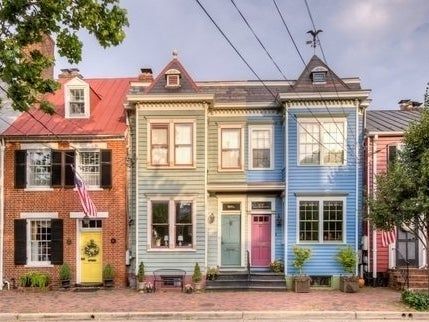 Alexandria Nominated For Best City By Southern Living | Old Town Alexandria, VA Patch Spite House, Old Town Alexandria Va, Brick Sidewalk, Gable Wall, Townhouse Exterior, Houses In America, Apartment Exterior, Old Town Alexandria, Best City