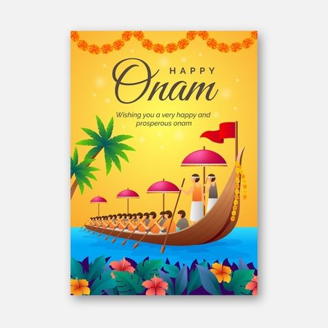 Realistic onam poster template Free Vect... | Free Vector #Freepik #freevector #poster #template #celebration #india Onam Poster, Onam Wishes, Festival Paint, Onam Festival, Print Design Template, Poster Template Free, Indian Illustration, Happy Onam, Poster Design Layout