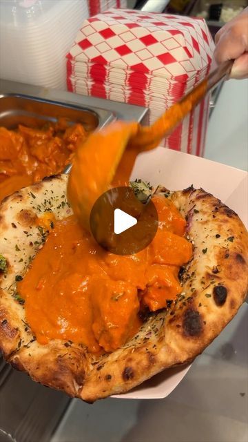 DEVOURPOWER: Greg & Rebecca on Instagram: "EVERYTHING BAGEL SEASONED CREAM CHEESE STUFFED NAAN CHICKEN TIKKA MASALA TACO from @tacomahalnyc! 🤯🫓🍗🔥🤤 INSANE. So good! #DEVOURPOWER" Cheese Stuffed Naan, Naan Chicken, Stuffed Naan, Chicken Tikka Masala, Cheese Stuffed, Chicken Tikka, Everything Bagel, Tikka Masala, Indian Recipes