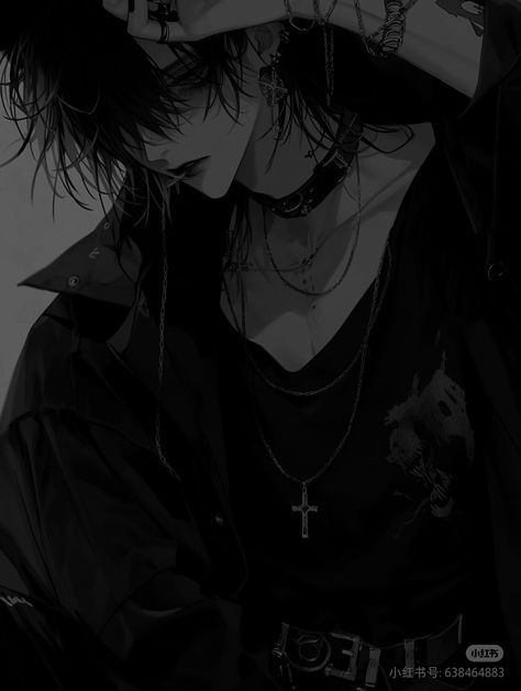 Vampire Aesthetic Pfp Male, Goth Boy Art, Emo Boy Drawing, Emo Boy Anime, Emo Boy Art, Emo Anime Boy, Best Anime Series, Goth Male, Minecraft Wither