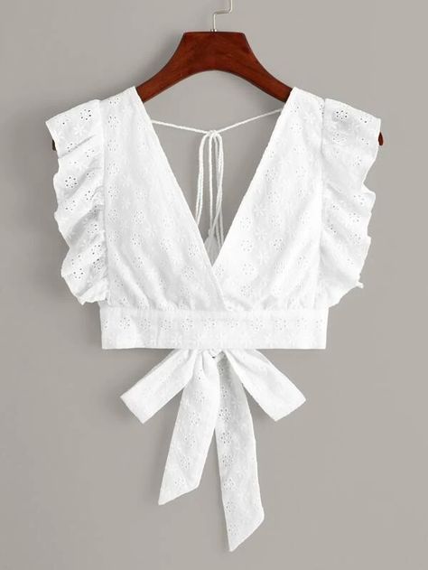 Diy Vetement, Stylish Blouse Design, Unique Blouse, Trendy Blouses, Trendy Blouse Designs, Fancy Blouses, Fancy Blouse Designs, Crop Top Outfits, 가을 패션