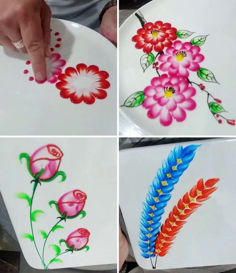 Amazing Finger Painting Ideas and Techniques | Beautiful Flower Paintings with Simple Tricks :) | By Simple Crafts | Facebook Beautiful Flower Paintings, Finger Painting Ideas, Simple Crafts, Painting Flower, Flower Paintings, Finger Painting, Simple Tricks, Beautiful Flower, Painting Ideas