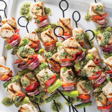 You'll be ready to party with these perfectly marinated swordfish kabobs. Swordfish Kabobs, Trout Fillet Recipes, Outdoor Recipes, Louisiana Cooking, Grilled Swordfish, Lenten Recipes, Creole Mustard, Louisiana Kitchen, Marinated Vegetables