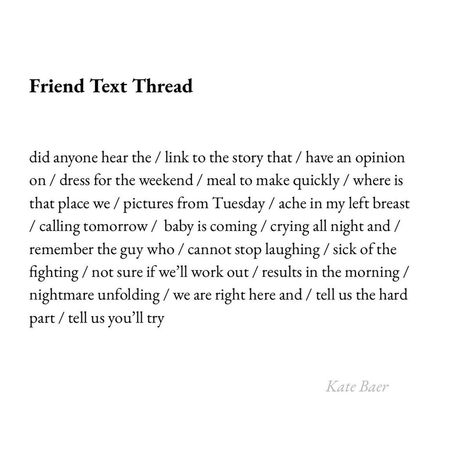 Kate Baer, Hard Part, Can't Stop Laughing, Sweet Nothings, Wise Words, Poetry, Magazine, Quotes, On Instagram