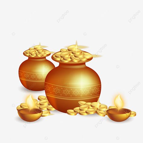 Dhanteras Png, Wealth Illustration, Diya Png, Festival Goddess, Happy Diwali Poster, Diwali Png, Diwali Vector, Laxmi Puja, Shubh Dhanteras