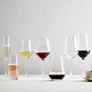 Martini Glasses All Drinkware | Williams Sonoma Stemless Champagne Flutes, Schott Zwiesel, Kids Pottery, White Wine Glasses, Red Wine Glasses, Bar Glassware, Glassware Collection, Pottery Barn Teen, Champagne Glasses