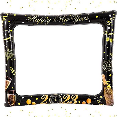 Happy New Year Decorations 2023 | New Years Eve Party Supplies | New Year Selfie Picture Frame, Blow Up Photo Frame New Years Photo Booth, New Year Photo Booth, New Year Props, New Years Photo, New Year Photo, Frame Props, Happy New Year Photo, Photo Frame Prop, New Year's Party Decorations