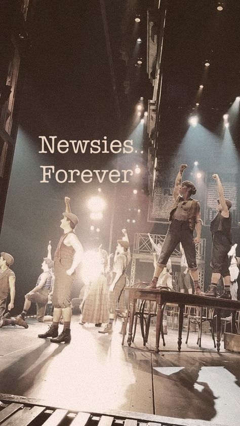 Second to none... One for all and all for one! Racetrack Newsies, Newsies Wallpaper, Newsies Broadway Cast, Broadway Aesthetic, Newsies Broadway, Musical Wallpaper, Finding Neverland, Musical Theatre Broadway, Theater Kid