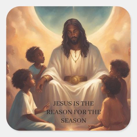 Black Santa Claus Pictures, African Jesus, Family Reunion Themes, Praise Quotes, African American Christmas, African Christmas, Black Royalty, Black God, American Christmas