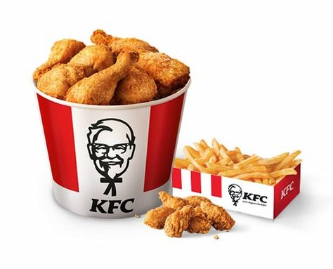 KFC Menu Kfc Cake, Chicken Bucket, Kentucky Fried Chicken, Fast Food Items, Kentucky Fried, Yummy Alcoholic Drinks, Meat Snacks, 10 Pm, American Food