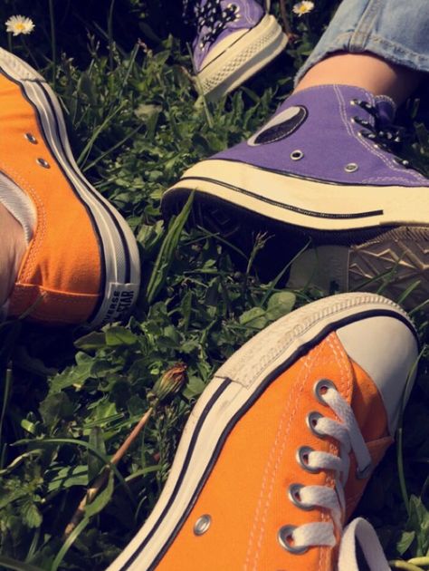 My Vibe Aesthetic Colour, Yellow And Purple Aesthetic, Orange And Purple Aesthetic, Yellow Purple Aesthetic, Purple Orange Aesthetic, Purple And Orange Aesthetic, Purple And Yellow Aesthetic, Grass Picnic, Black Hightop Converse