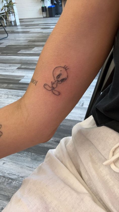 Twitty Bird Tattoo, Tweedy Bird Tattoo, Tweetie Bird Tattoo, Tweety Bird Tattoo, Looney Tunes Tattoo, Betty Boop Tattoo, Betty Boop Tattoos, Character Tattoos, Small Girly Tattoos