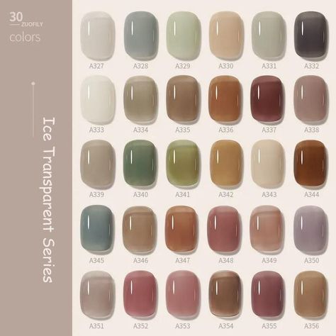 Neutral Jelly Nails, Transparent Gel Nails, Hybrid Gel Nails, Nail Polish Jelly, Jelly Polish, Gel Nail Polish Colors, New Nail Polish, Pretty Gel Nails, New Nail