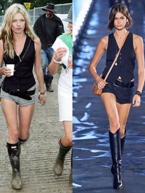 Vest Outfits For Women, Kate Moss Style, Fashion Week Spring 2020, Festival Looks, Vest Outfits, Boho Look, Kate Moss, Festival Outfit, Fashion Week Spring