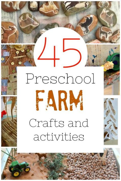 Farm crafts and activities for preschoolers! These are great farm theme ideas for at home or in the classroom. #HowWeeLearn #farm #theme #preschoolactivities #sensoryplay #sensorybins #learningactivities #preschoolteacher #spring #preschoolcrafts Preschool Farm Crafts, Preschool Farm Theme, Farm Theme Preschool Activities, Farm Sensory Bin, Farm Activities Preschool, Preschool Farm, Farm Lessons, Farm Animals Activities, Farm Theme Preschool