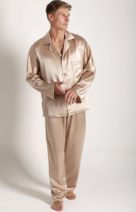 Mens Silk Pajamas, Couple Winter, Satin Pajamas Set, Winter Sleepwear, Lycra Men, Silk Nightwear, Pajama Suit, Mens Sleepwear, Satin Pyjama Set