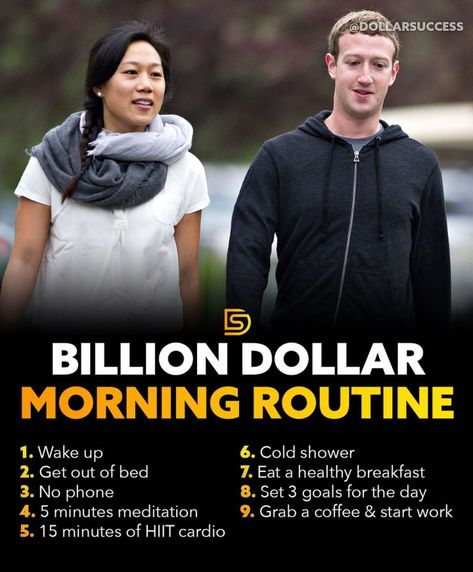 Billion Dollar Morning Routine, Billionaire Morning Routine, Millionaire Mindset Quotes, Life Quotes Inspirational Motivation, Business Inspiration Quotes, Man Up Quotes, Postive Life Quotes, Positive Quotes For Life Motivation, Personal Improvement