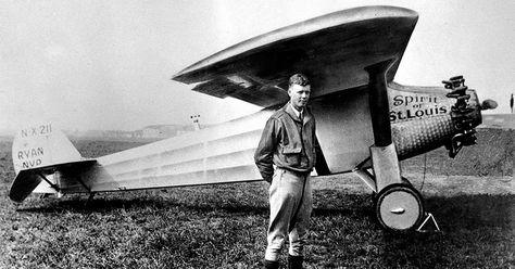 Charles Lindbergh and the flight of the Spirit of St. Louis - USA TODAY Vintage Glider, Charles Lindbergh, Lindy Hop, History Projects, Model Planes, Pearl Harbor, Historical Pictures, Rc Model, Atlantic Ocean