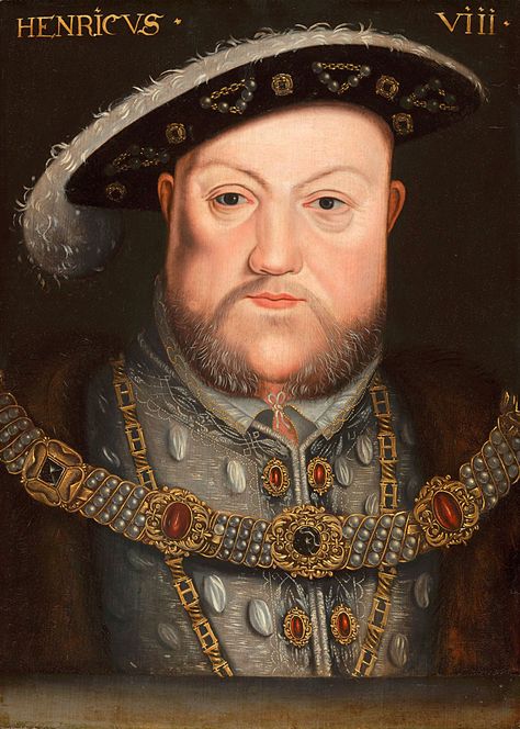 King Henry VIII - Originally a Catholic, King Henry VIII required an annulment from the Pope to make his marriage illegitimate, allowing his divorce from Catherine of Aragon. After not receiving his annulment, Henry VIII broke from the Catholic Church and created the Church of England. This event was monumental in history, paving the way for a Protestant England and America. Hans Holbein The Younger, Hans Holbein, King Henry Viii, King Henry, Print Portrait, Henry Viii, Giclee Print, England, Art