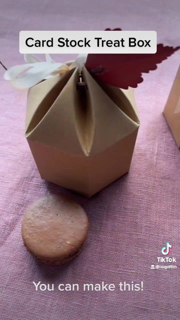 Lia Griffith on Instagram: "Our DIY treat box is super easy to make, plus we now carry this kraft paper in our store! Using our pattern, you can make as many as you want to use as goody bags for treats, as party favors for a birthday, or even to wrap a small gift. TIP: Add a fun seasonal topper, like a paper leaf for fall! #kraftpaper #kraftpaperbox #treatbox #treatboxes #diytreabox #papercrafting #papercrafts #diypartydecor #papercraft #papercraftideas #paperprojects #paperproject #paperdiy # Wrap A Small Gift, Paper Leaf, Diy Treats, Birthday Bag, Paper Candy, Goody Bags, Treat Box, Favorite Candy, Paper Gift Bags