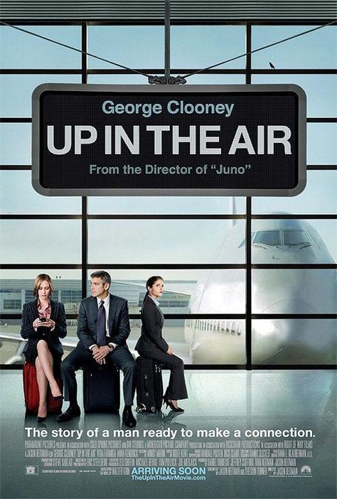 "Up in the air" (Jason Steitman, 2009) con George Clooney, Anna Kendrick y Vera Farmiga. Ryan Bingham, Air Movie, Drama Films, Tam Film, Tv Series Online, Cary Grant, Anna Kendrick, Great Films, Movie Collection