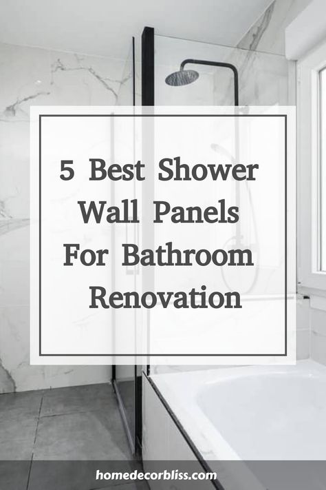 Revitalize your bathroom space with a brand-new look and ambiance. When planning your renovation, don't overlook the importance of choosing the perfect shower wall panels that align with your style and requirements. The market offers an array of options, making it challenging to decide which one is right for you... Shower Storage Ideas, Cultured Marble Shower Walls, Laminate Wall Panels, Acrylic Shower Walls, Marble Shower Walls, Shower Makeover, Waterproof Wall Panels, Bathroom Shower Panels, Shower Renovation