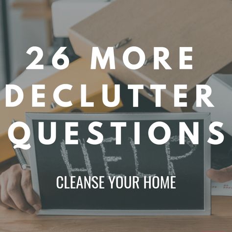 Here are 26 decluttering questions to help you tackle the clutter in your home. These declutter questions will help you work through your home. Declutter Questions, Decluttering Questions, Moving Prep, Minimalism Declutter, Life Simplified, Moving Hacks, Bird Mom, Decluttering Inspiration, Decluttering Tips