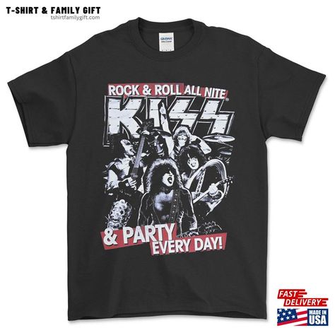 Kiss Band T-Shirt Sweatshirt Classic Check more at https://tshirtfamilygift.com/product/kiss-band-t-shirt-sweatshirt-classic/ Kiss Band Shirt, Banda Kiss, Rock Star Outfit, Rock Band Shirts, Image Swag, Kiss Band, Band Shirts, Band Tees, Family Shirts