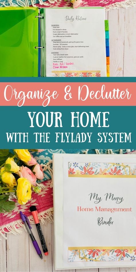 Organize and Clean Your Home with a Flylady Home Control Journal – My Merry Messy Life Flylady Morning Routine, Flylady Routines Free Printable, Control Journal, Fly Lady, Zone Cleaning, Messy Life, Weekly Menu Planning, Home Management Binder, Todo List