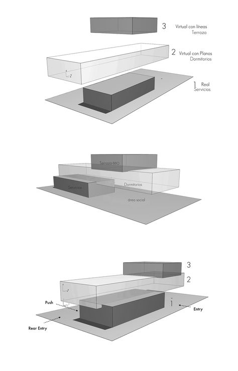 Gallery of 3 Families - 26 Cubes / Chetecortes - 24 Mass Process Diagram, Mass Process, Presentation Board Design, Paper Architecture, Interior Design Drawings, Conceptual Architecture, Architecture Concept Diagram, Architecture Model House, Concept Diagram