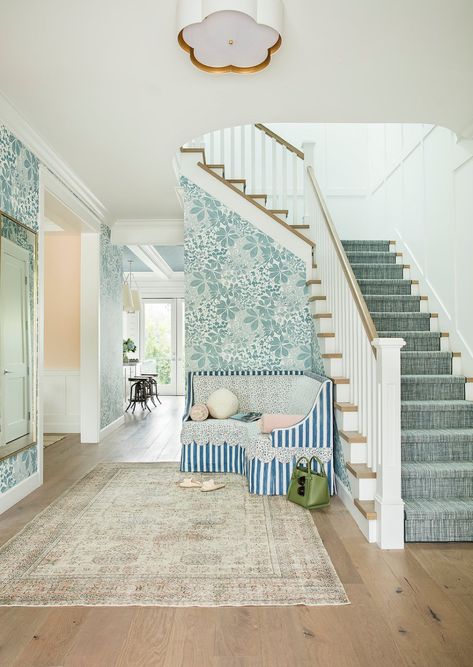 Bedroom by Christine Markatos Design on 1stDibs Costal Farmhouse, Beach House Aesthetic, Dream House Interior, Blue Interior, Residential Design, Open Floor, House Inspo, Dream Home Design, Style Profile