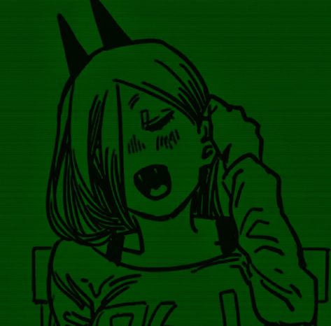 Draincore Pfp, Anime Widget, Green Icons, Profile Ideas, Aesthetic Green, Dark Icons, Manga Icon, Chainsaw Man, Bad Boy