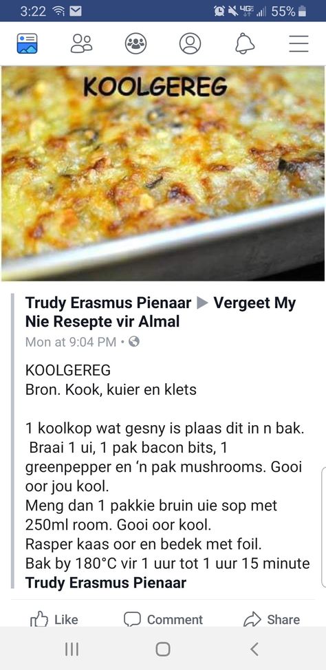 Lekker Kool Resepte, Kool Resepte, Kook En Geniet Resepte, Kool Geregte, Braaivleis South Africa, Braaivleis Bygeregte, Salad Recipes South Africa, Groente Geregte, Vegetable Dishes Recipes