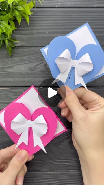 Origami Studio DIY 💥 Paper Craft Tutorials 🇺🇦🇨🇦 on Instagram: "3D Pop Up Card Heart Paper Craft Valentine’s Day Gift Ideas #valentineday #valentinesdaygift #giftideas #gift #mothersday #papercard" Heart Scrapbook Ideas, Valentine's Day Card Kids Craft, Cute Valentine’s Day Gifts Diy, Cards For Scrapbook Diy, Make Greeting Cards Ideas, Folding Heart Card, Origami Cards Diy Simple, Paper Heart Crafts For Kids, Valentine Cards Handmade Simple Diy