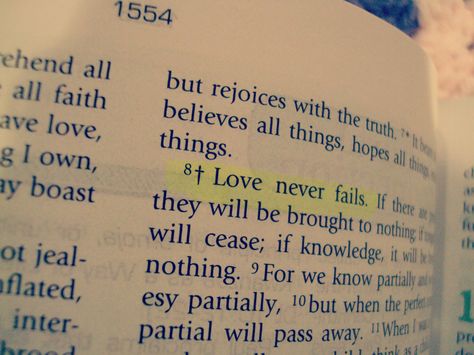 Love never fails.   #bible Love Never Fails Bible Verse, Bible Love, Love Never Fails, Pretty Photos, Bible Verse, Locket, Love It, Fails, Verses