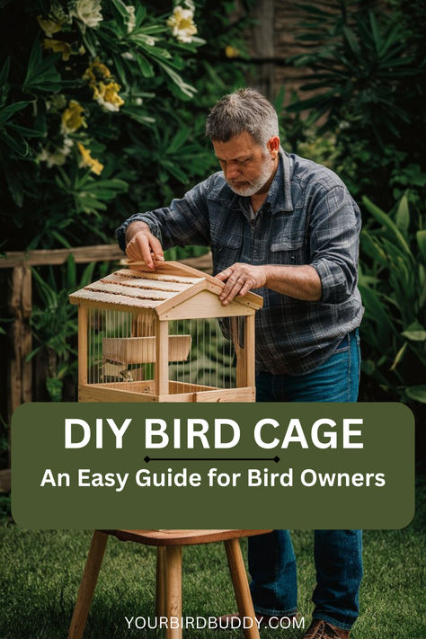 Making a bird cage is like giving your bird a special house. This guide will help you do it yourself. You’ll learn how to make a bird cage that is safe and perfect for your bird’s comfort and health. It’s a fun and rewarding project.  Creating a bird cage is more than just a project. It’s about making a home where your bird can be happy. This guide will show you how. You’ll find out what materials to use and how to meet your bird’s needs with care. Wooden Bird Cage, Caged Bird Feeders, Diy Bird Cage, Make A Bird, Wren House, Small Bird Cage, Bluebird House, Bird Sanctuary, Diy Birds