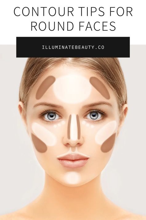 How to Contour Round Face with Seint Contour - Illuminate Beauty Contouring Guide, Contour Tips, Contour For Round Face, What Is Contouring, Contour Guide, Easy Contouring, How To Contour Your Face, Contouring For Beginners, Face Contouring Makeup